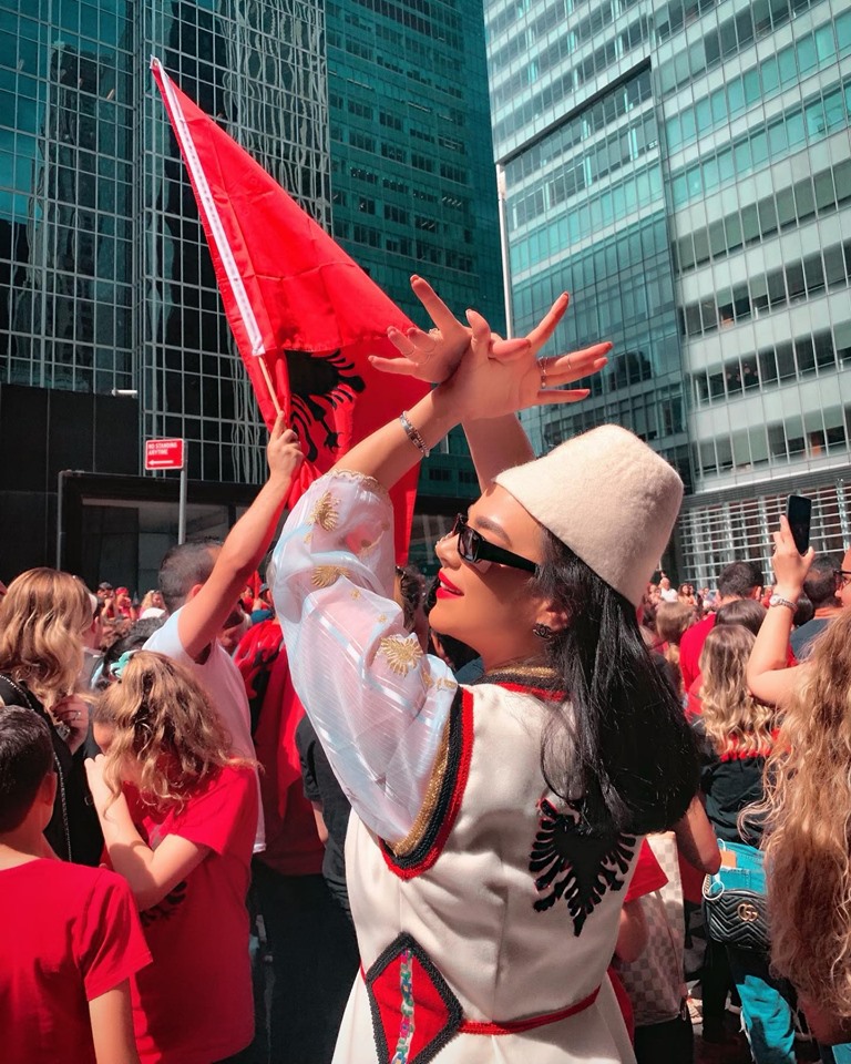 Hana Noka Albanian Parade in NYC Albspirit